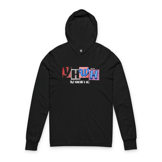 YHWH Is Where Strength Begins Hooded Long Sleeve Tee