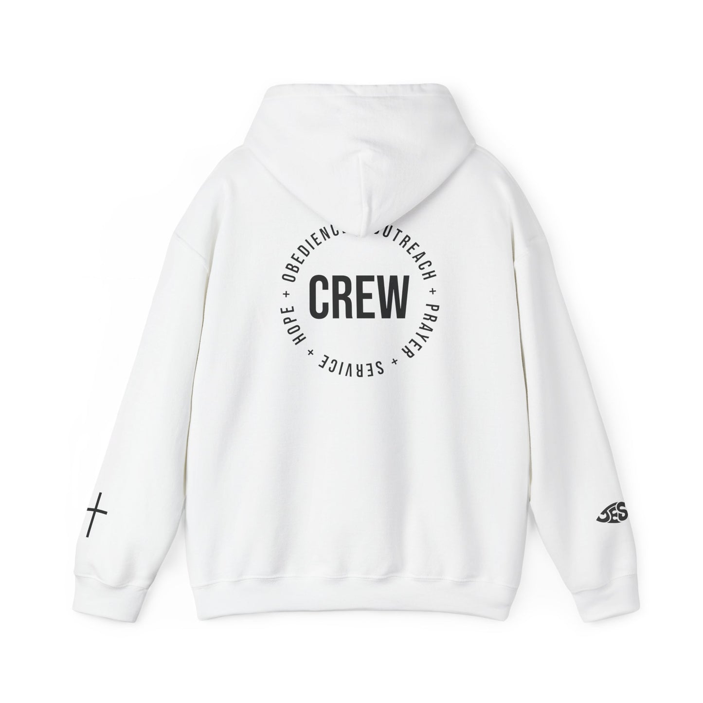 Unisex Hoops Crew Hoodie – Faith. Purpose. Community.