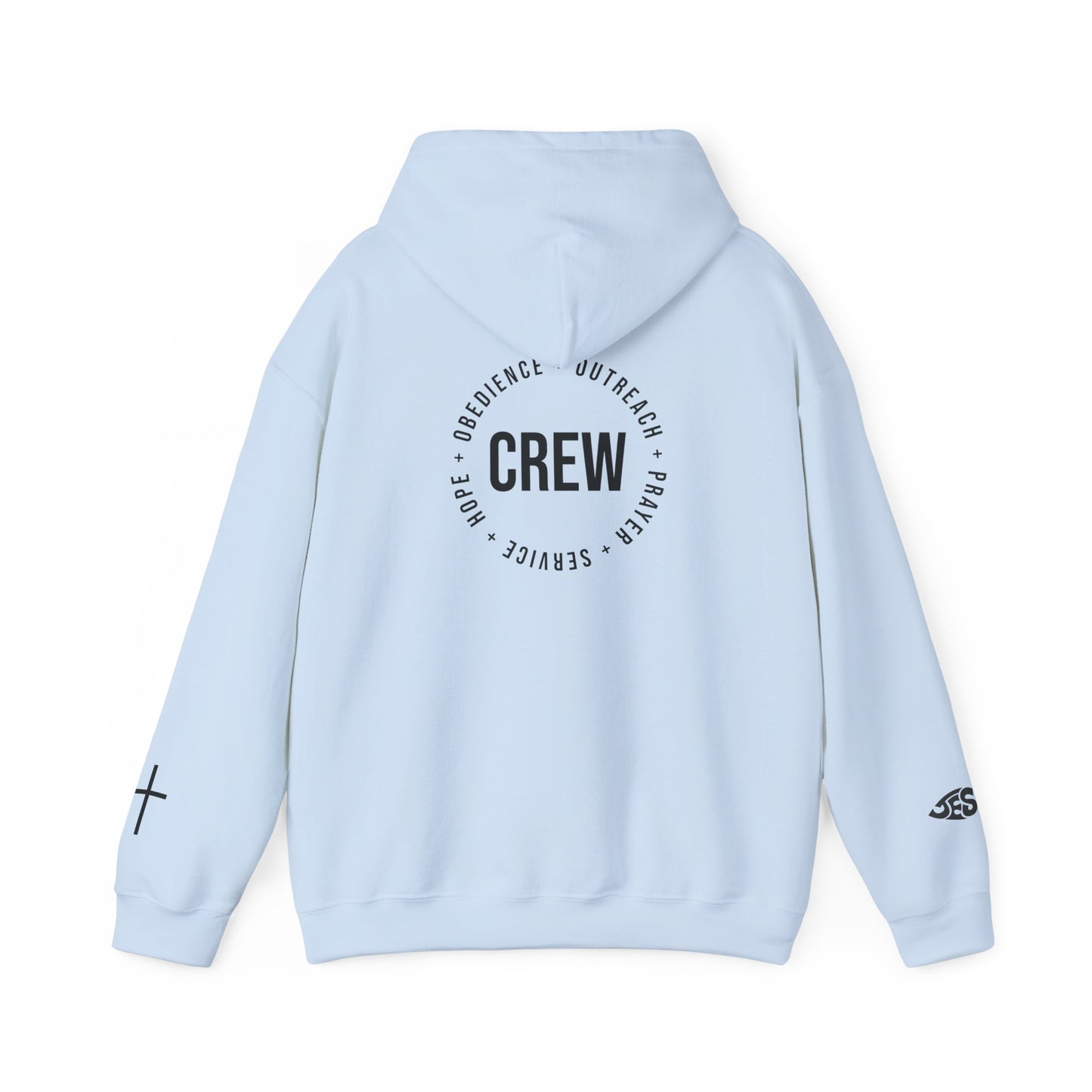 Unisex Hoops Crew Hoodie – Faith. Purpose. Community.