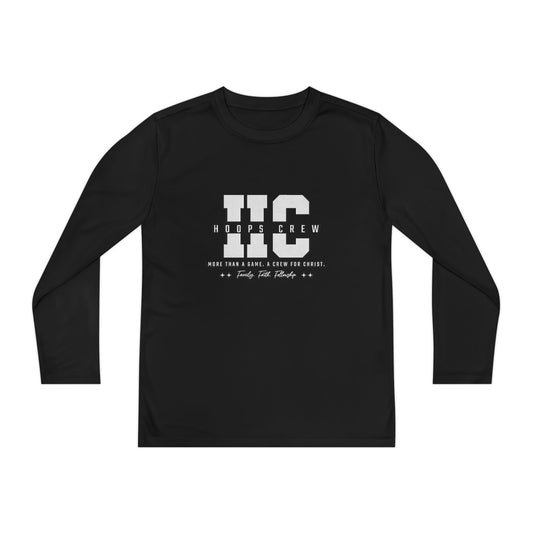Hoops Crew Youth Performance Long Sleeve – More Than a Game. A Crew for Christ.