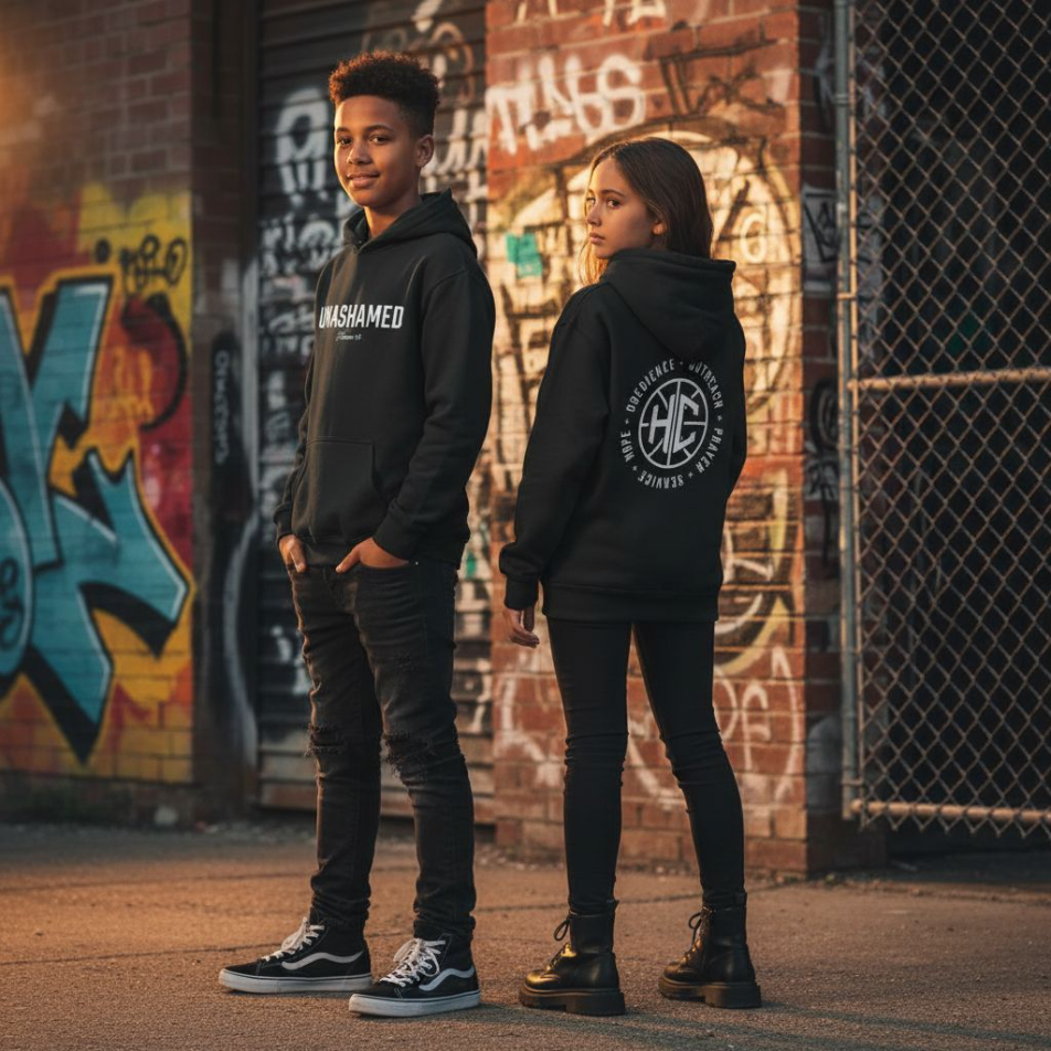 Unashamed Youth Hoodie – Romans 1:16