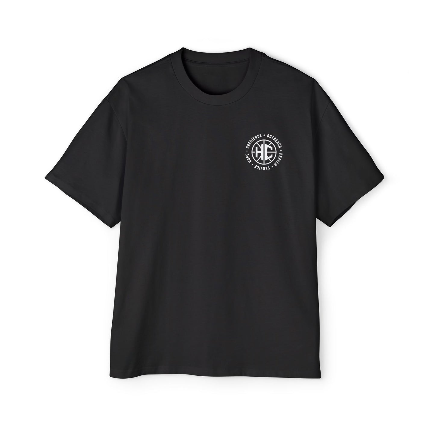 C.R.E.W. Heavy Oversized Tee – Called. Redeemed. Empowered. Worthy.