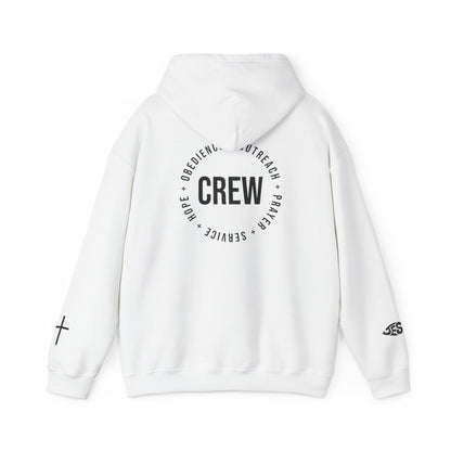 Unisex Hoops Crew Hoodie – Faith. Purpose. Community.