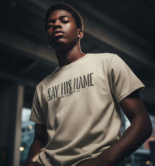'Say His Name' Tee, Unisex Heavy Cotton Tee