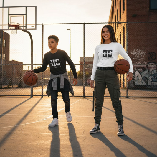 Hoops Crew Youth Performance Long Sleeve – More Than a Game. A Crew for Christ.