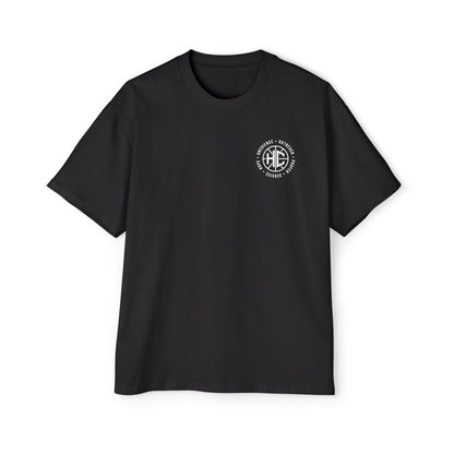 C.R.E.W. Heavy Oversized Tee – Called. Redeemed. Empowered. Worthy.
