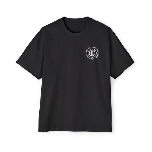 C.R.E.W. Heavy Oversized Tee – Called. Redeemed. Empowered. Worthy.