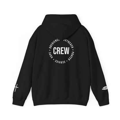 Unisex Hoops Crew Hoodie – Faith. Purpose. Community.